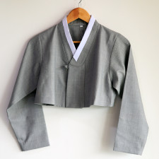 여자회색저고리 봄가을