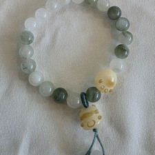 반투명 천연 비취 팔찌