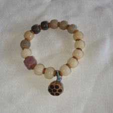 천연옥 호박팔찌