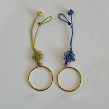 일원상 차걸이(국화매듭)